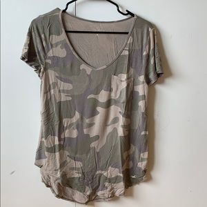 Hollister camo print t-shirt
